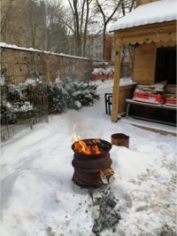 winter outdoor feuer